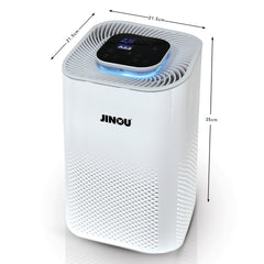 Jinou Air Purifiers Made w/ Premium Quality HEPA Air Filter H13 (Mobile App Control for iOS & Android) – Ultra Quiet 35dB, 40m² Coverage, Real-Time Air Sensor, 99.97% Allergen Removal, 1 Year Warranty