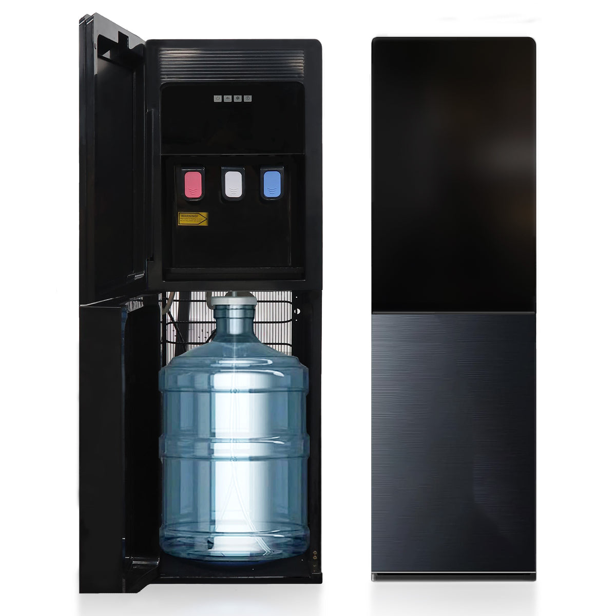 Jinou Water Dispenser Bottom Loading - Made with Premium Quality Food Grade Material & Food Grade Plastic - 3 Taps (Hot, Cold & Normal), 5 Gallon Capacity, Best for Home & Office, 1 Year Warranty